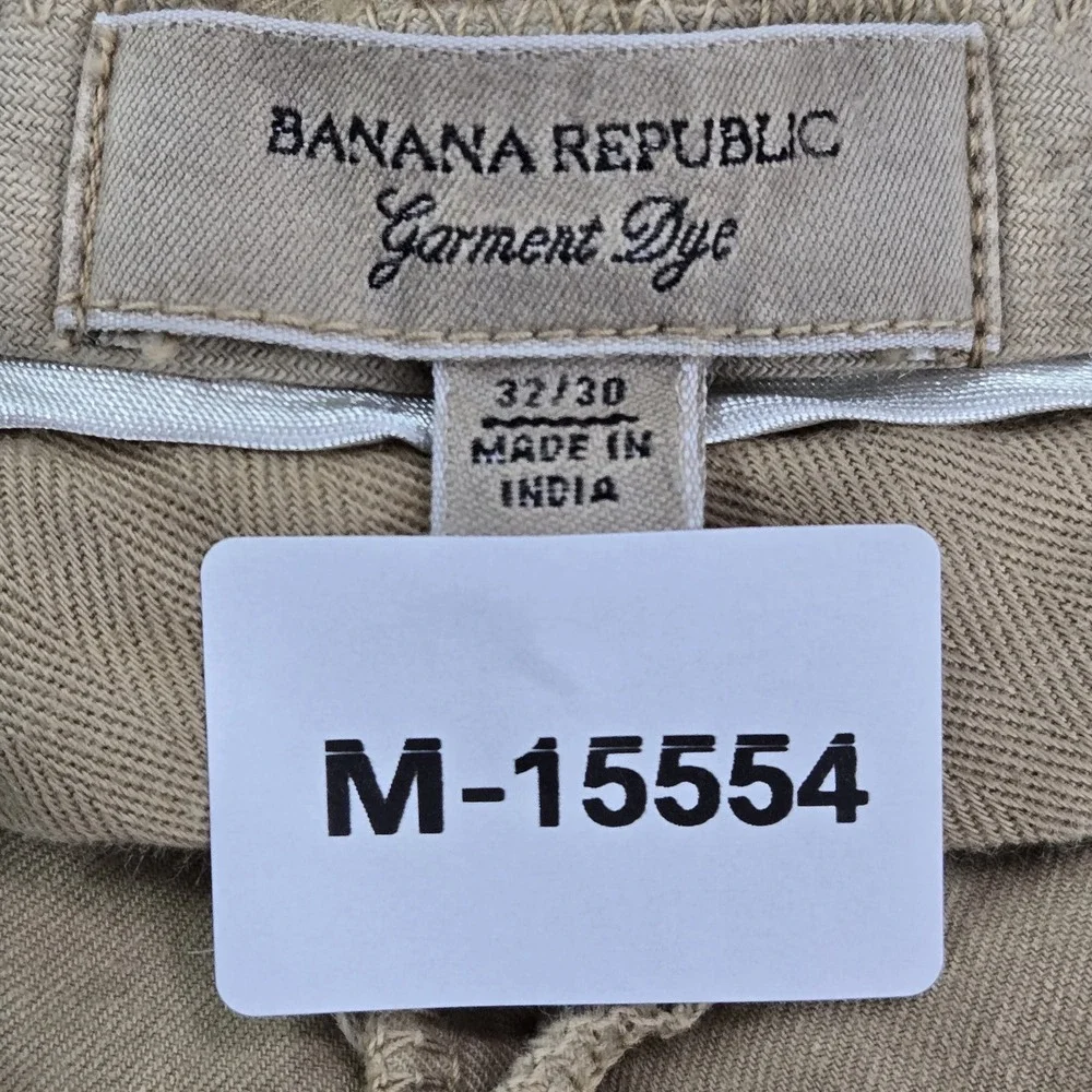 Banana Republic Men Pants 32X30 Brown Chino Twill Button 30